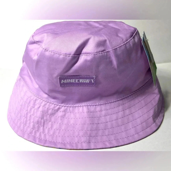 Lilac - Minecraft Reversible Bucket Hat For Kids. One Size Fits Most. - Picture 9 of 12